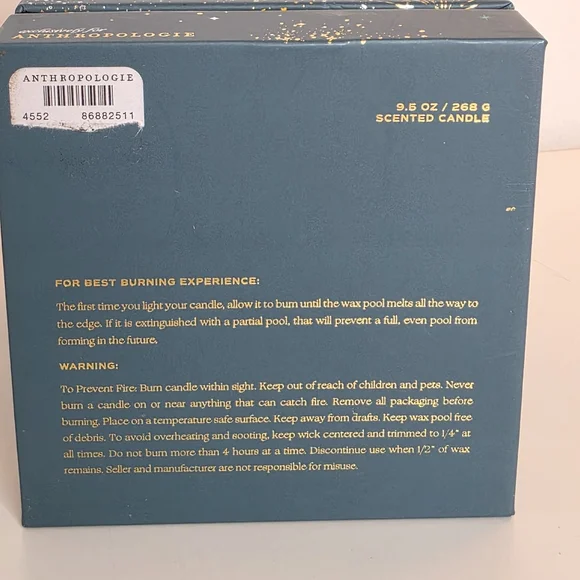 Anthropologie Aquarius Scented Candle 9.5oz NEW - Picture 10 of 11